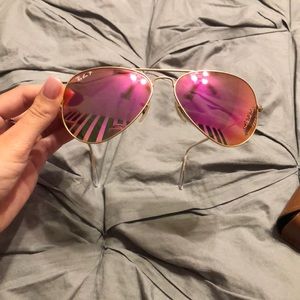 PINK polarized ray bans!!!